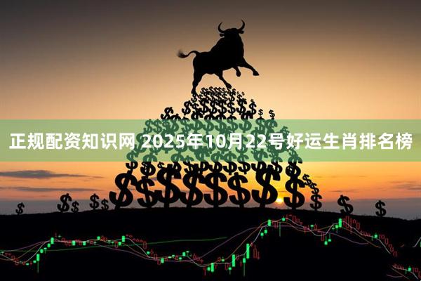 正规配资知识网 2025年10月22号好运生肖排名榜